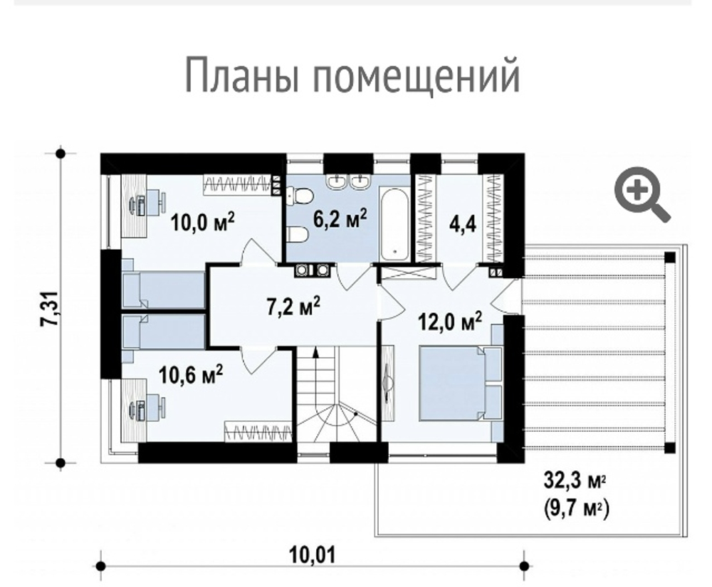 Проект Дома Хай-тек 126 кв. м