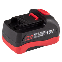 MIGHTY SEVEN (DW-404A) Гайковерт аккумуляторный ударный 1/2", 900 Нм, 18 В, укороченный