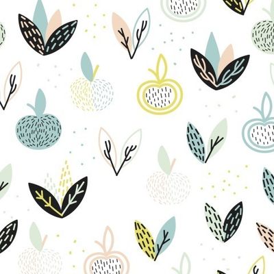 Яблочки и растения