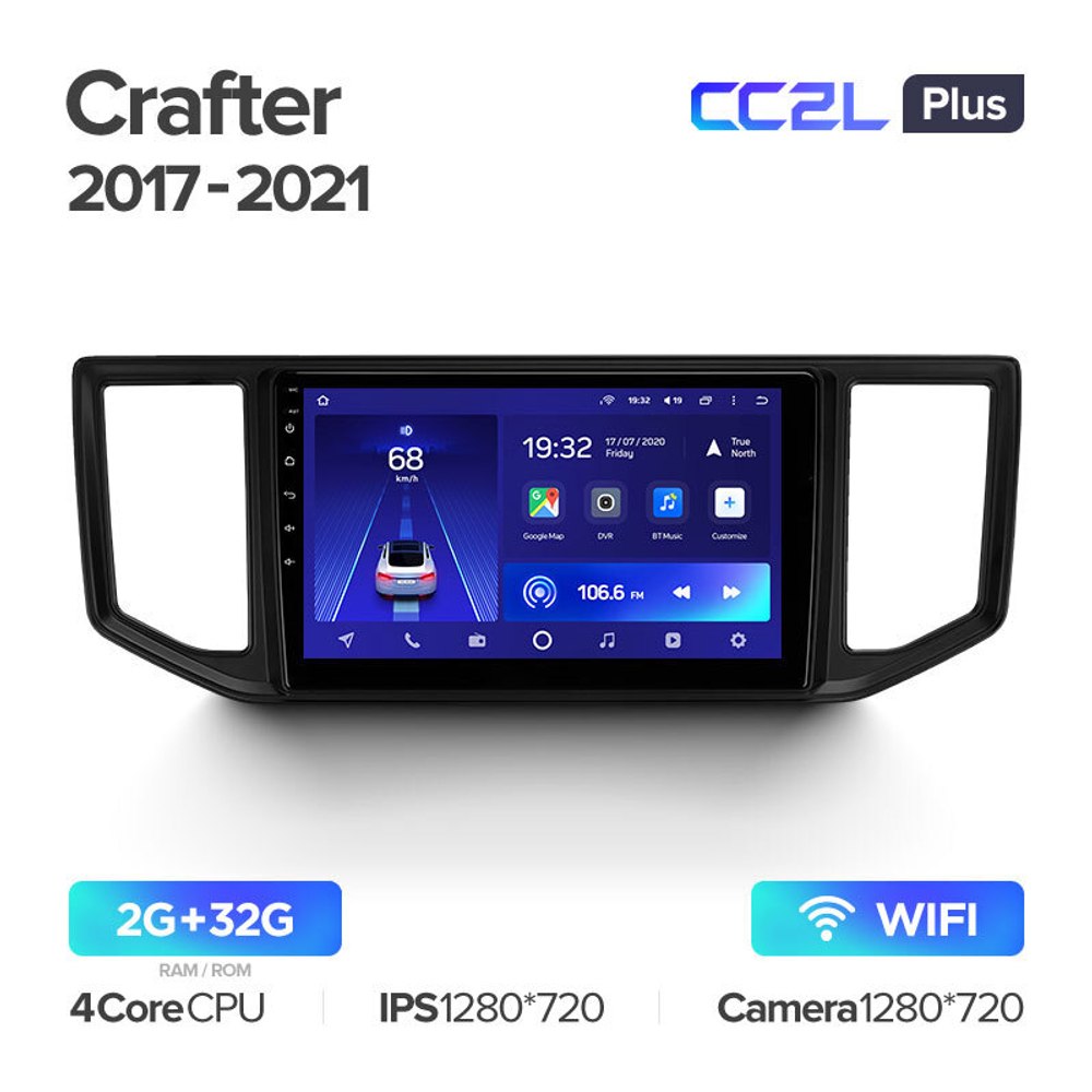 Teyes CC2L Plus 10,2"для Volkswagen Crafter 2017-2021