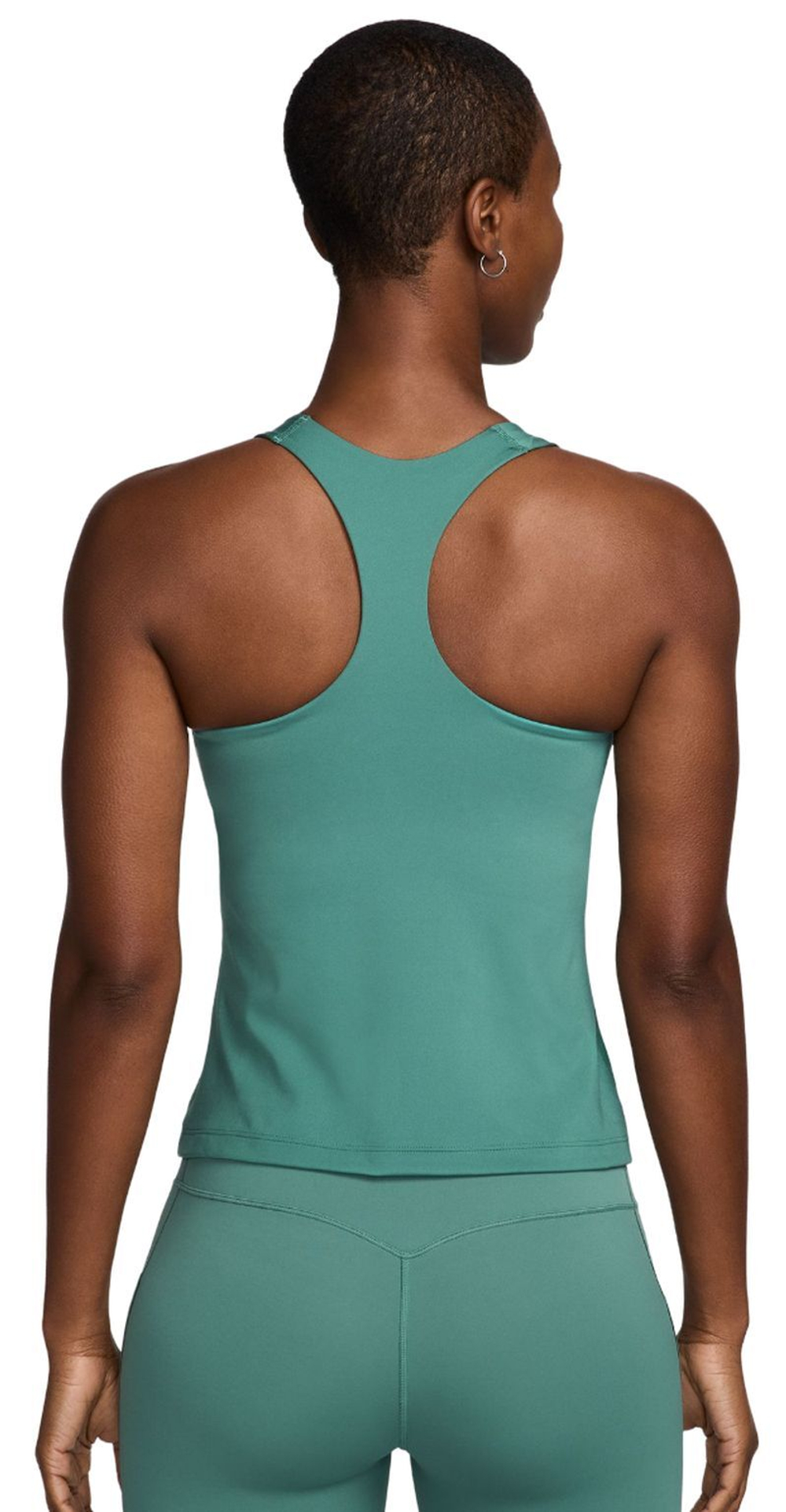 Женский топ теннисный Nike Dri-Fit Swoosh Bra Tank - зеленый