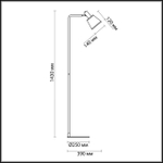 3638/1F LN Торшер E14 40Вт 220В IP20 MODERNI