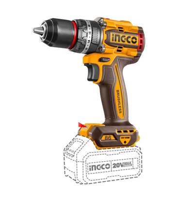 Аккумуляторный ударный шуруповерт 20B BL 86Hm 2хАКБ и ЗУ кейс INGCO CIDLI20868 INDUSTRIAL