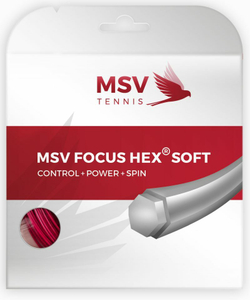 Теннисные струны MSV Focus Hex Soft (12 m) - красный