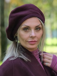Берет /шерсть/марсалла