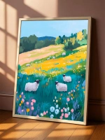 Постер весенний 50х70 см пасха