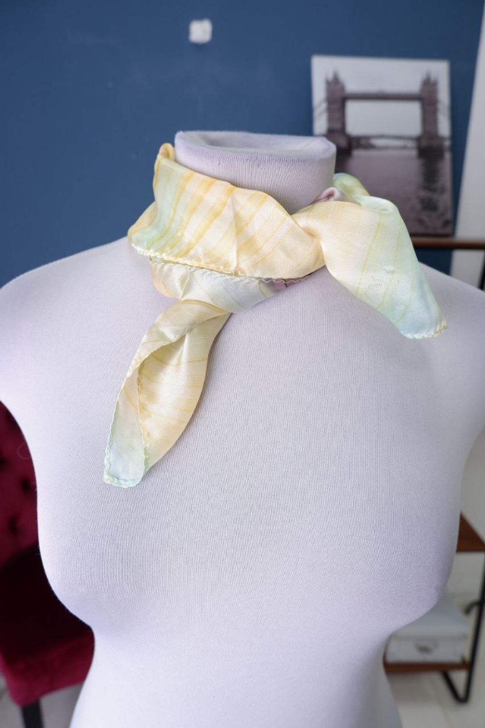 Косынка шелковая