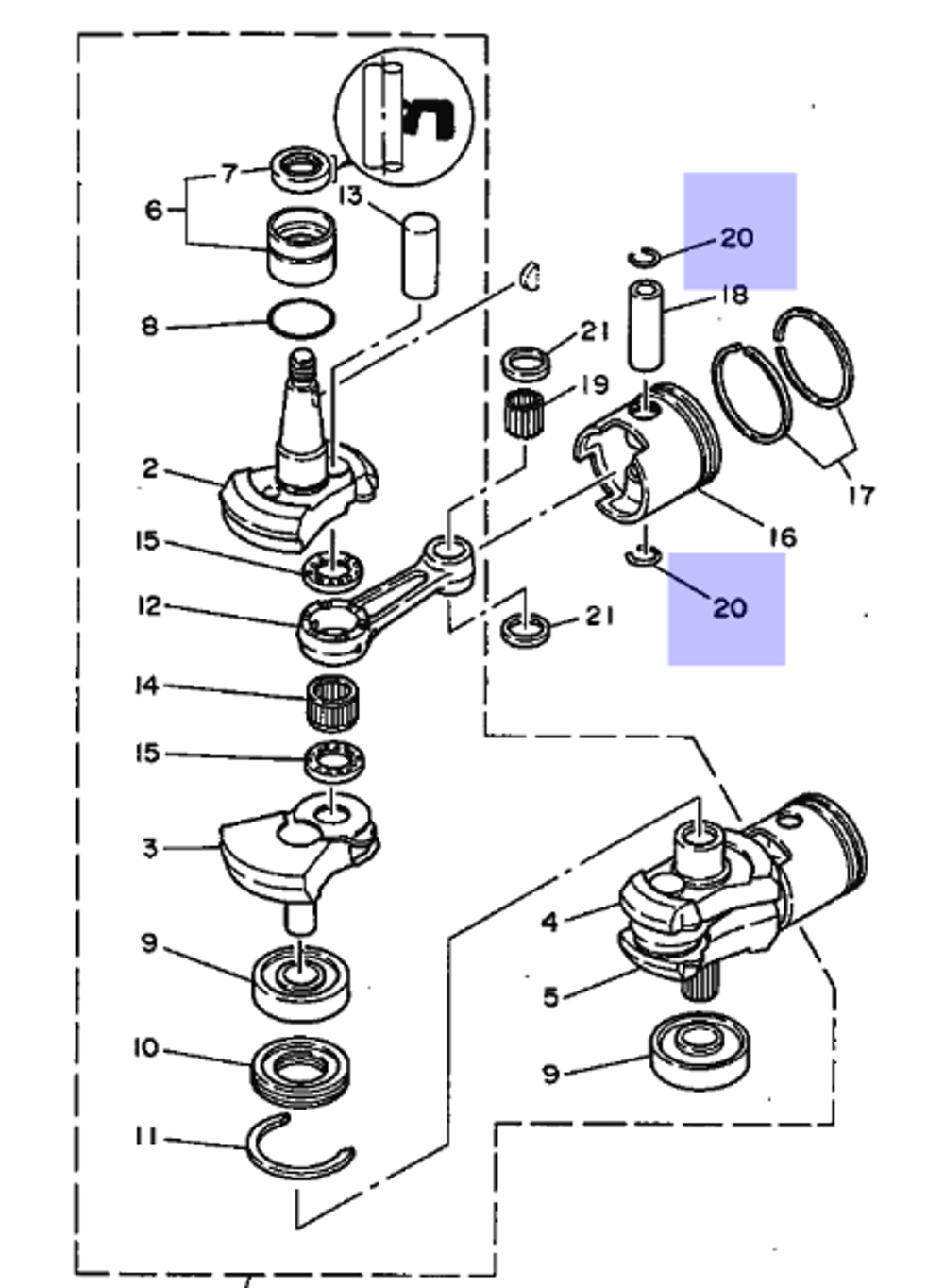 Стопорное кольцо Yamaha 688116340000
