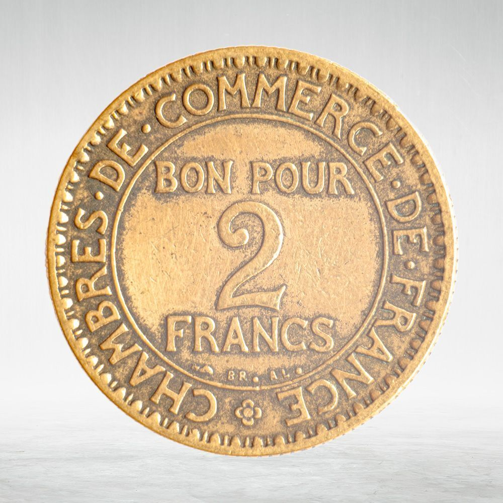 France, 2 Francs 1923 - Chambers of Commerce, VF