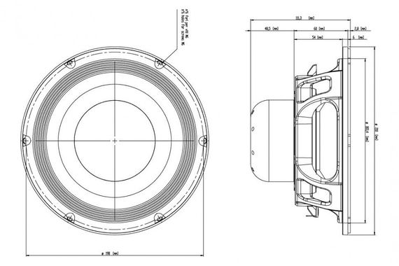 EighteenSound 8NW650/8 неодимовый динамик, диаметр 8 дюймов, 300Вт