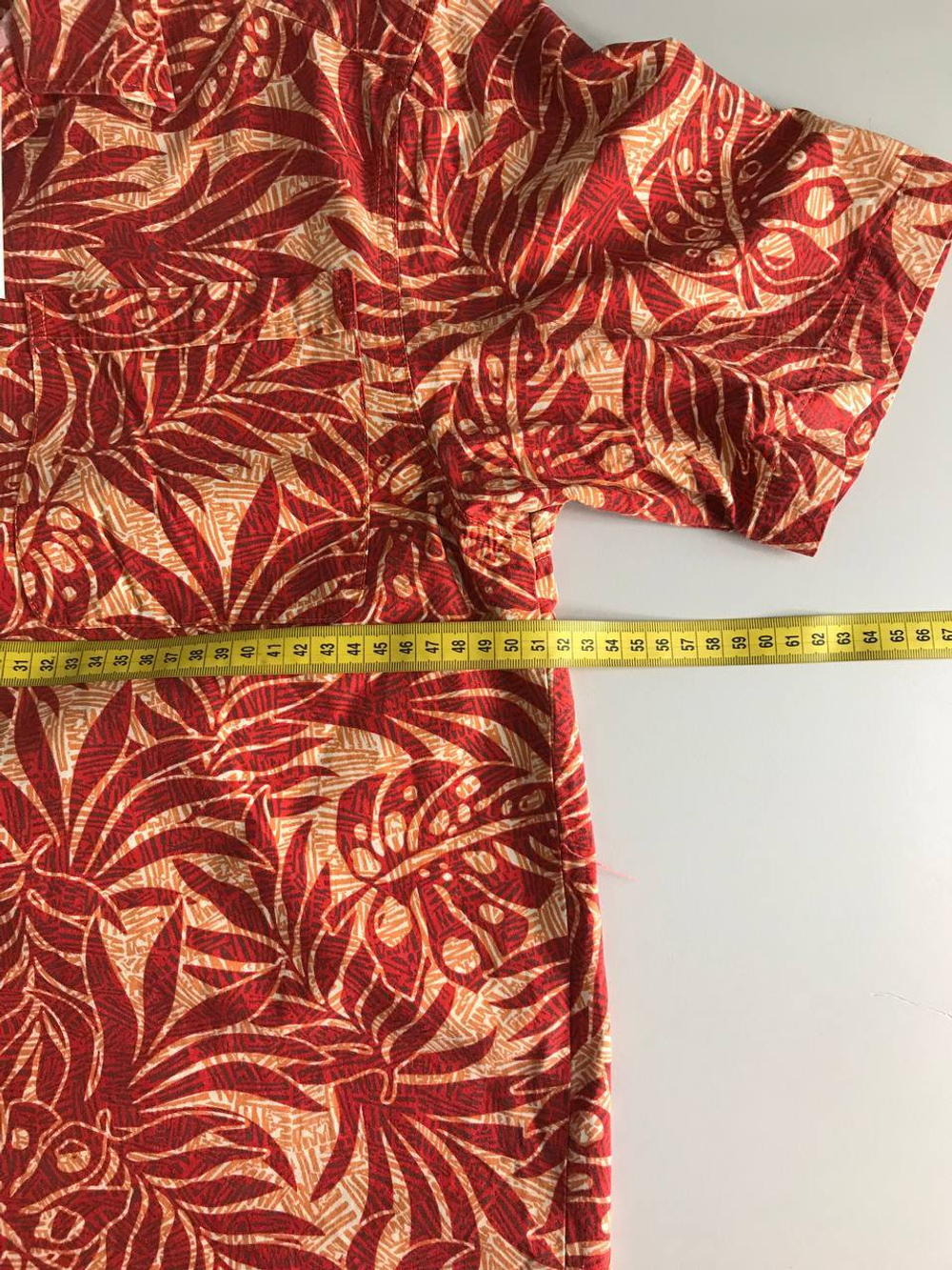 Рубашка Cotton club цветастая, маркировка S, визуально на 44/46 размер