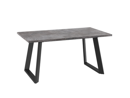 Стол МАМАДОМА Лофт Люкс 160 ДЫМЧАТАЯ КЕРАМИКА, Черный