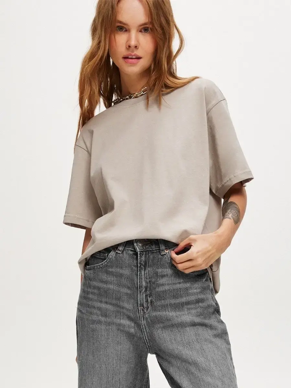 Футболка хлопковая оверсайз