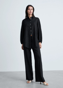 Прямые брюки в полоску