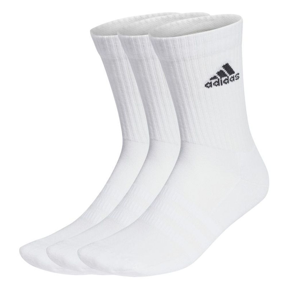 Носки теннисные Adidas Cushioned Crew Socks 3P - white/black