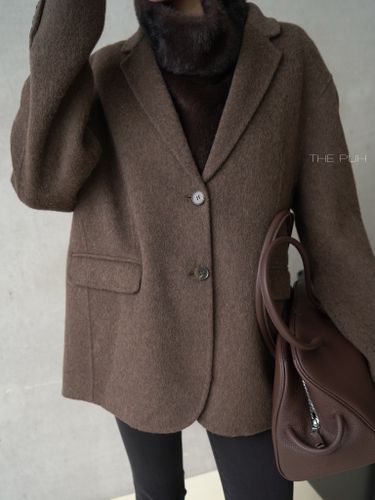 Пиджак из шерсти шоколадного цвета