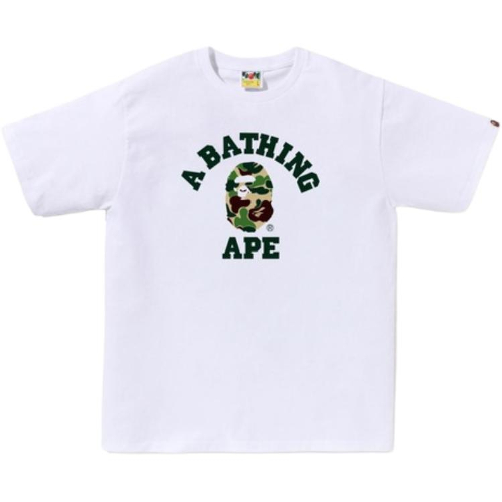 A Bathing Ape Abc Camo College Tee Ss25