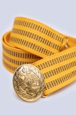 Ремень парадный МЧС России  (желтый, шелк)