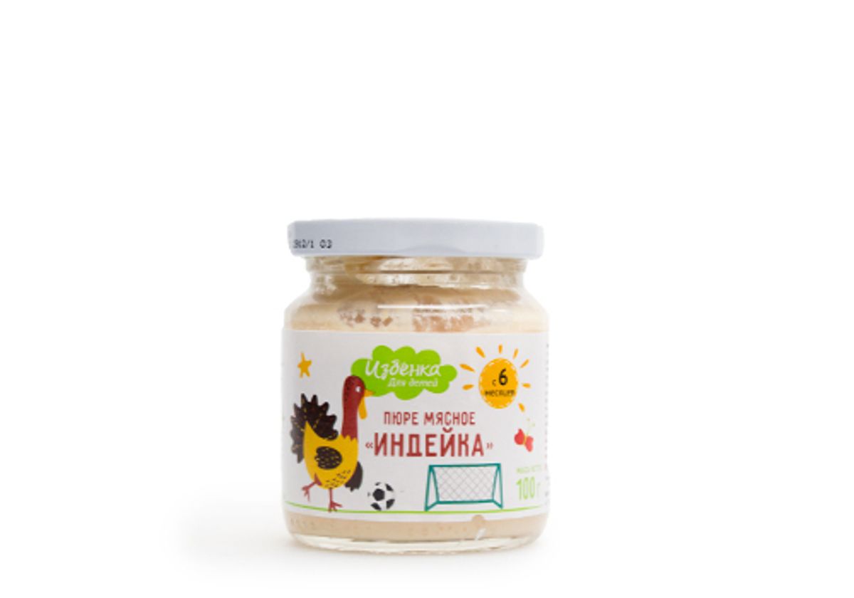 Пюре мясное из индейки Избенка, 100г