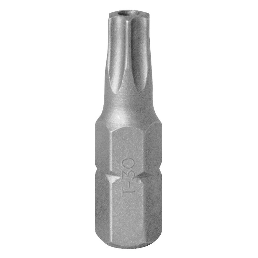 Вставка (бита) торцевая 1/4&amp;quot;, TORX с отверстием, T30, L = 25 мм KING TONY 102530U