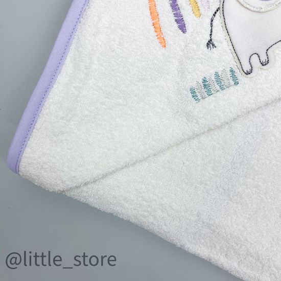 Полотенце махровое "Слоненок" лиловый