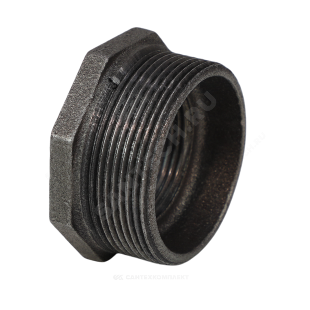 Футорка чугун Ду 50х32 (2"х1 1/4") НР/ВР Fittex PLUS