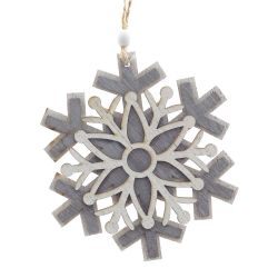 GAEM Украшение новогоднее "Снежинка", L9 W0,6 H11 см, 3в.