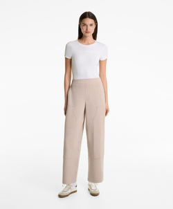 OYSHO Брюки из смесового хлопка, цвет верблюжьей шерсти