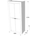 Ольга 5 Шкаф 2-х дв.для одежды