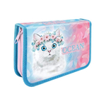 Пенал 1 секция большой SOFT 130*200 "ГОЛУБОГЛАЗЫЙ КОТЕНОК 2021" (Пчелка)