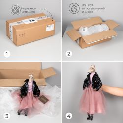 Кукла интерьерная коллекционная Лошадь Мисс Лейн