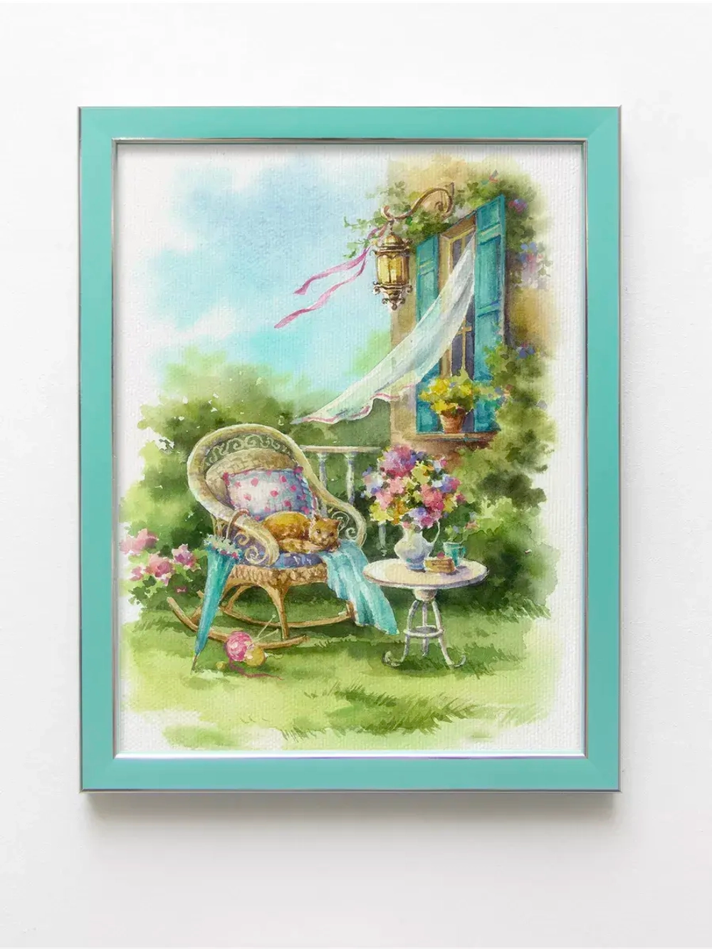 Картина на стену интерьерная на холсте 4 шт, 22*28 см