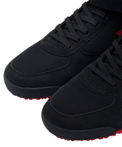 БЕЗ УПАКОВКИ Обувь для бокса высокая INSANE ORO, черный/красный