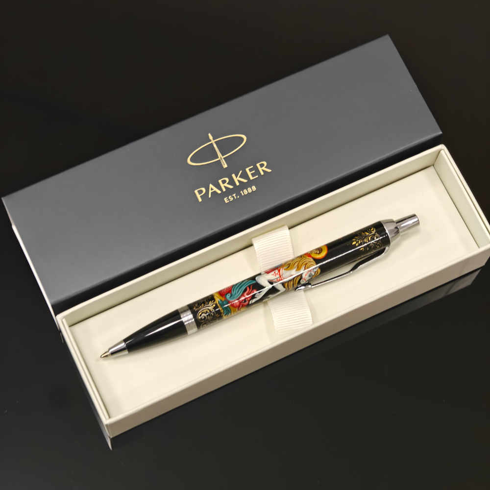 Коллекционная ручка шариковая Parker "Георгий Победоносец" с ручной росписью Палех