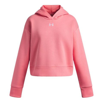 Кофта для девочки теннисная Under Armour Rival Fleece Crop - bittersweet pink/white