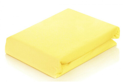Простынь Nova Сатин 160х200х26 на резинке желтая