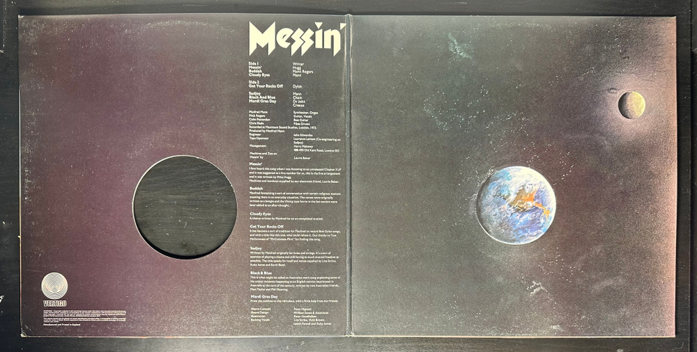 Manfred Mann's Earth Band ‎– Messin (Англия 1973г.)
