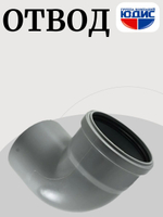 ПВХ Отвод  Ф110х90*  (40/10шт)