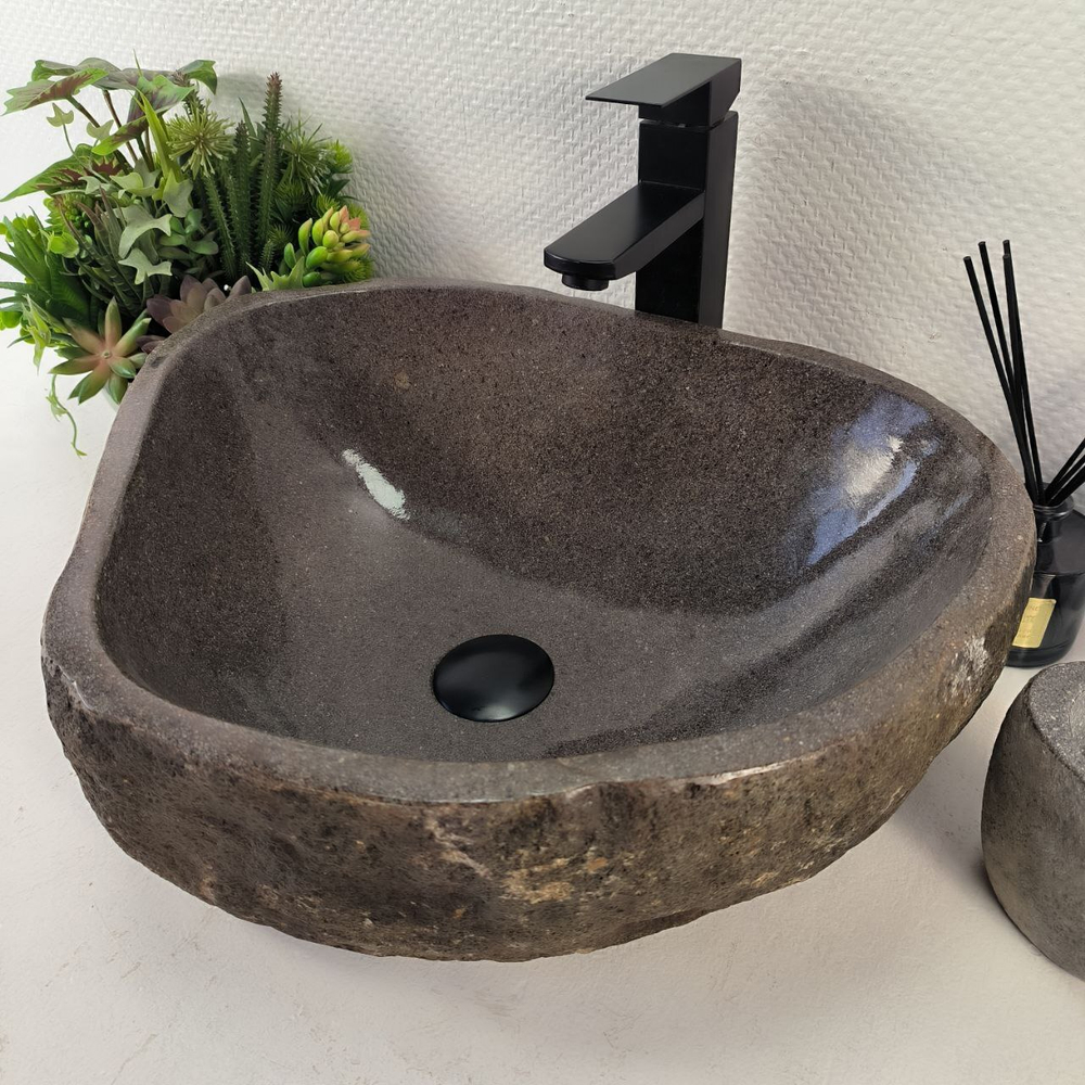 Раковина из речного камня RS-65497 50*40*16 0856