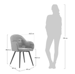 Стул Frida латте рогожка