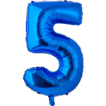 Шар фольгированный Цифра 5 66 см (Синий)