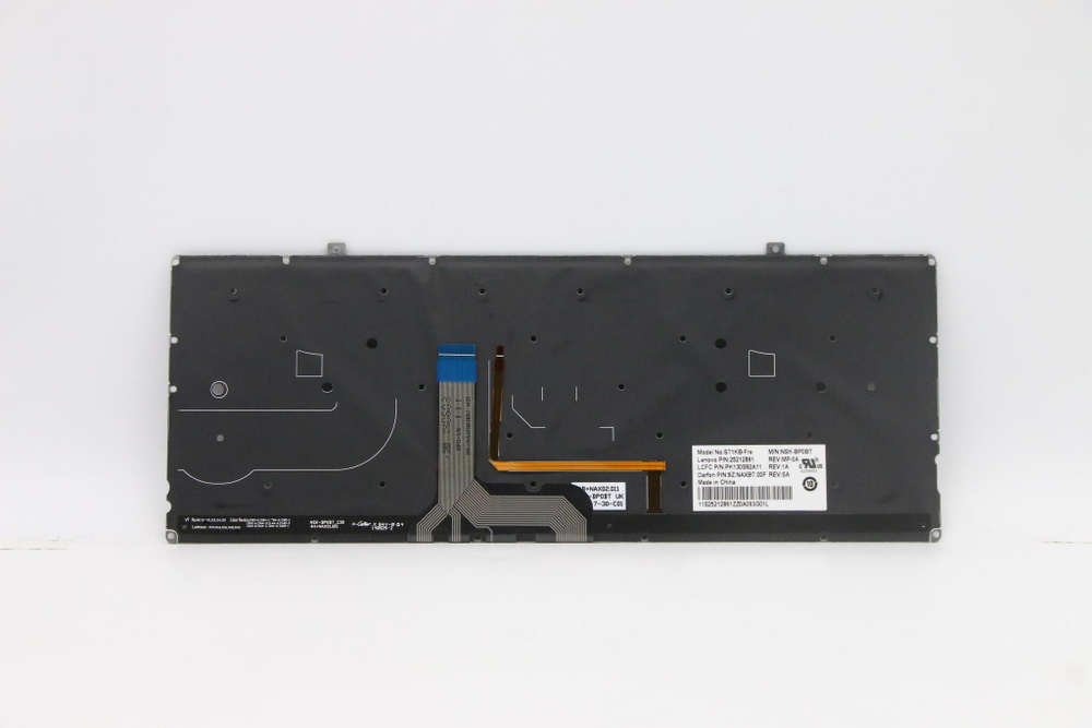 Клавиатура для ноутбука Lenovo 500s-13isk раскладка - английская, с подсветкой, черная (25212861), оригинал