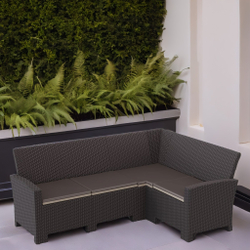 Угловой диван под ротанг Калифорния “California“ 188х136 см 4 места с подушками