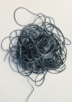 POLENE СУМКА BERI RIZOM NAVY, ТЕМНО-СИНИЙ