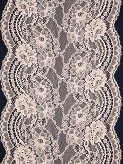 291 Кружево эластичное 19 см, Италия, карамель (телесный)