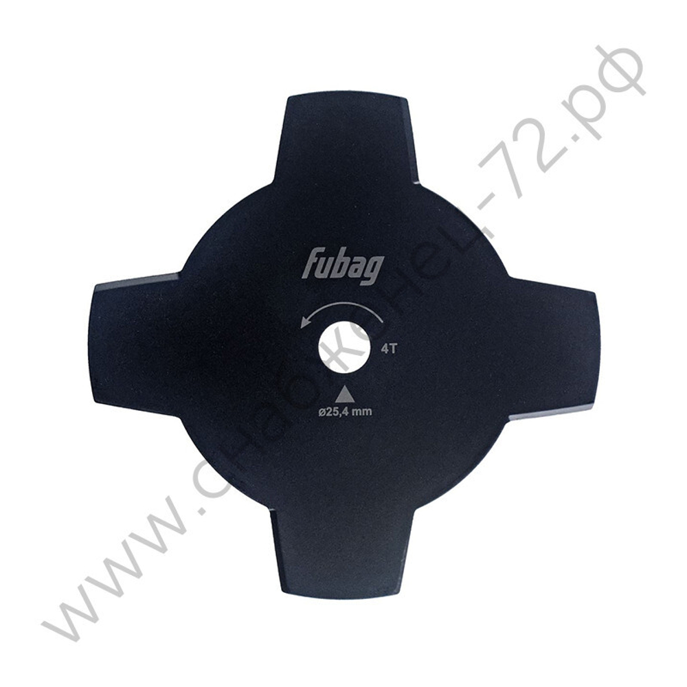 FUBAG Триммерный диск_4 лопасти_внешний диаметр 255мм_посадочный диаметр 25.4мм. толщина 1.6мм