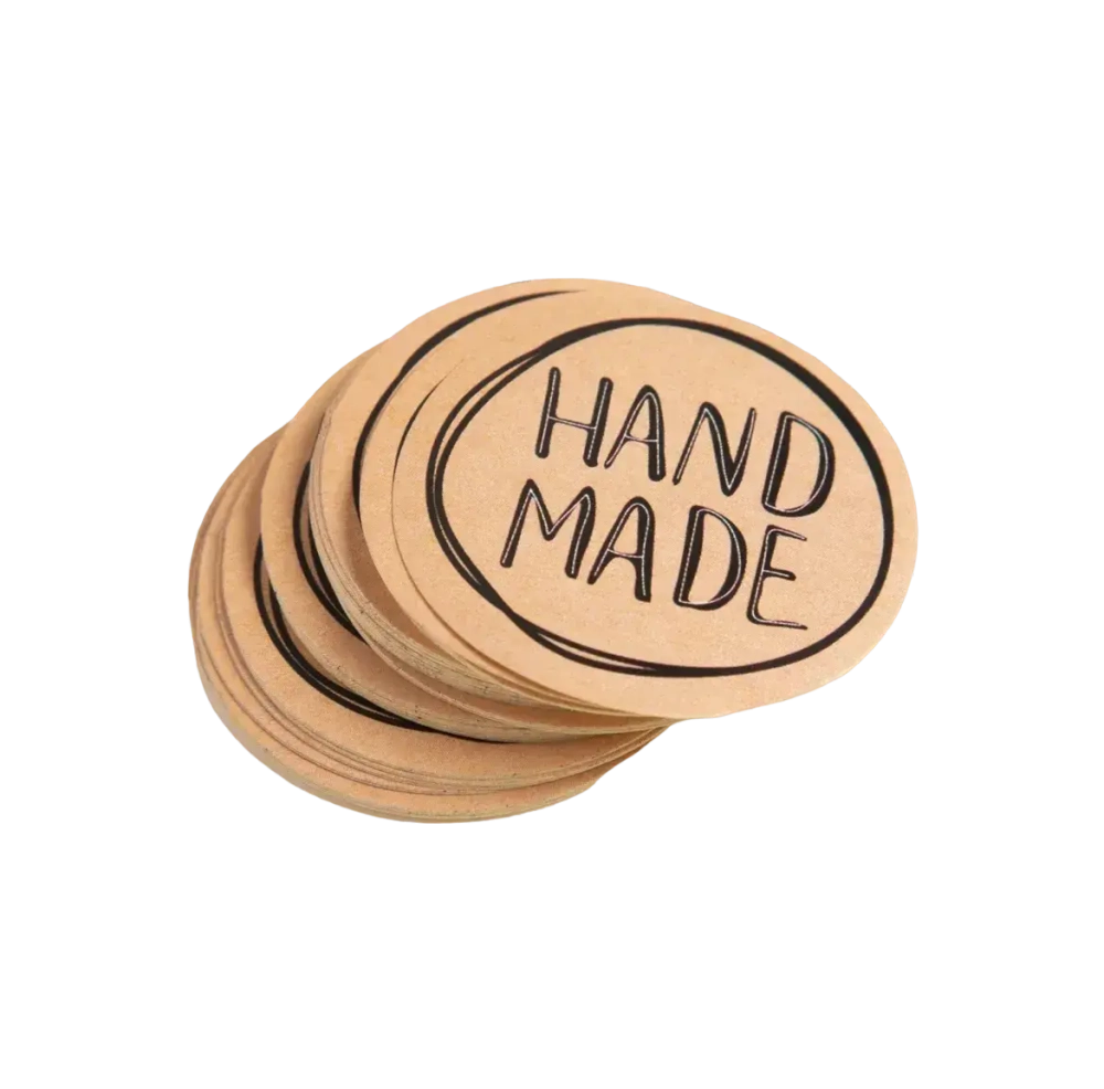 Набор наклеек для бизнеса Hand made, 4 х 4 см - 50 шт.