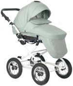 Детская коляска Indigo Barbara 21 Classic 3 в 1 с автокреслом Avionaut Cosmo Grey Ba02 шалфей