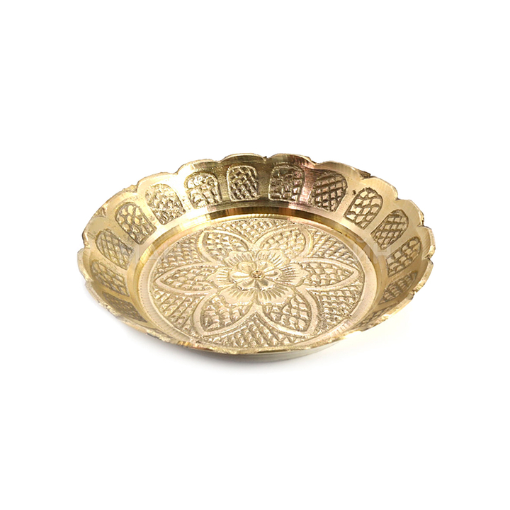 Подставка под cыпучие благовония и свечи латунь 8,5 см