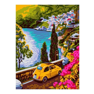 Картина по номерам 30*40см "Летний серпантин" (на подрам.) (Lori)